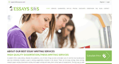 Desktop Screenshot of essayssos.com