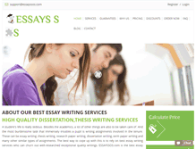 Tablet Screenshot of essayssos.com